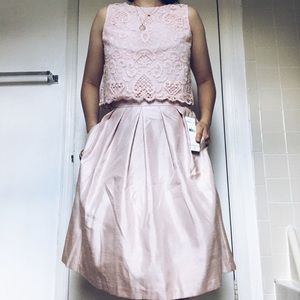 Pastel pink two piece set